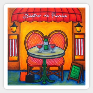 Table for Two in Paris Sticker